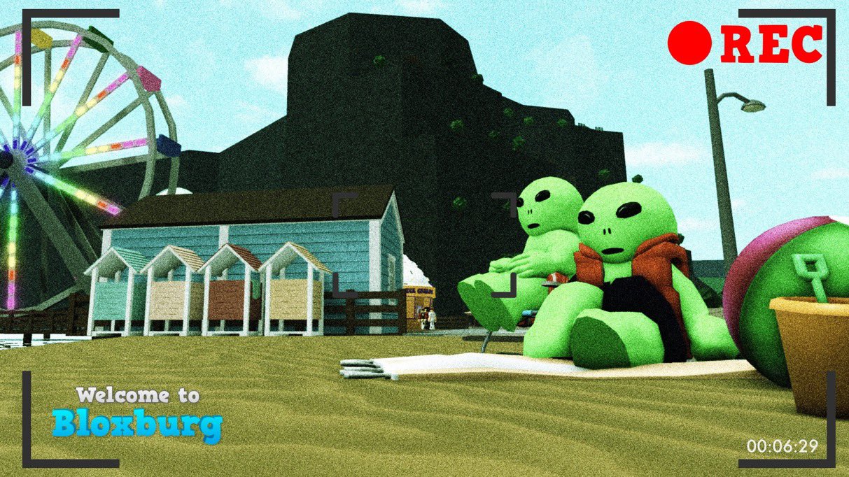 Bloxburg Updates! 🦃 on X: LEAKS! The official bloxburg Twitter,  @heybloxburg has posted what looks like aliens next to the ice cream stand!  There are also weird stands in front of the