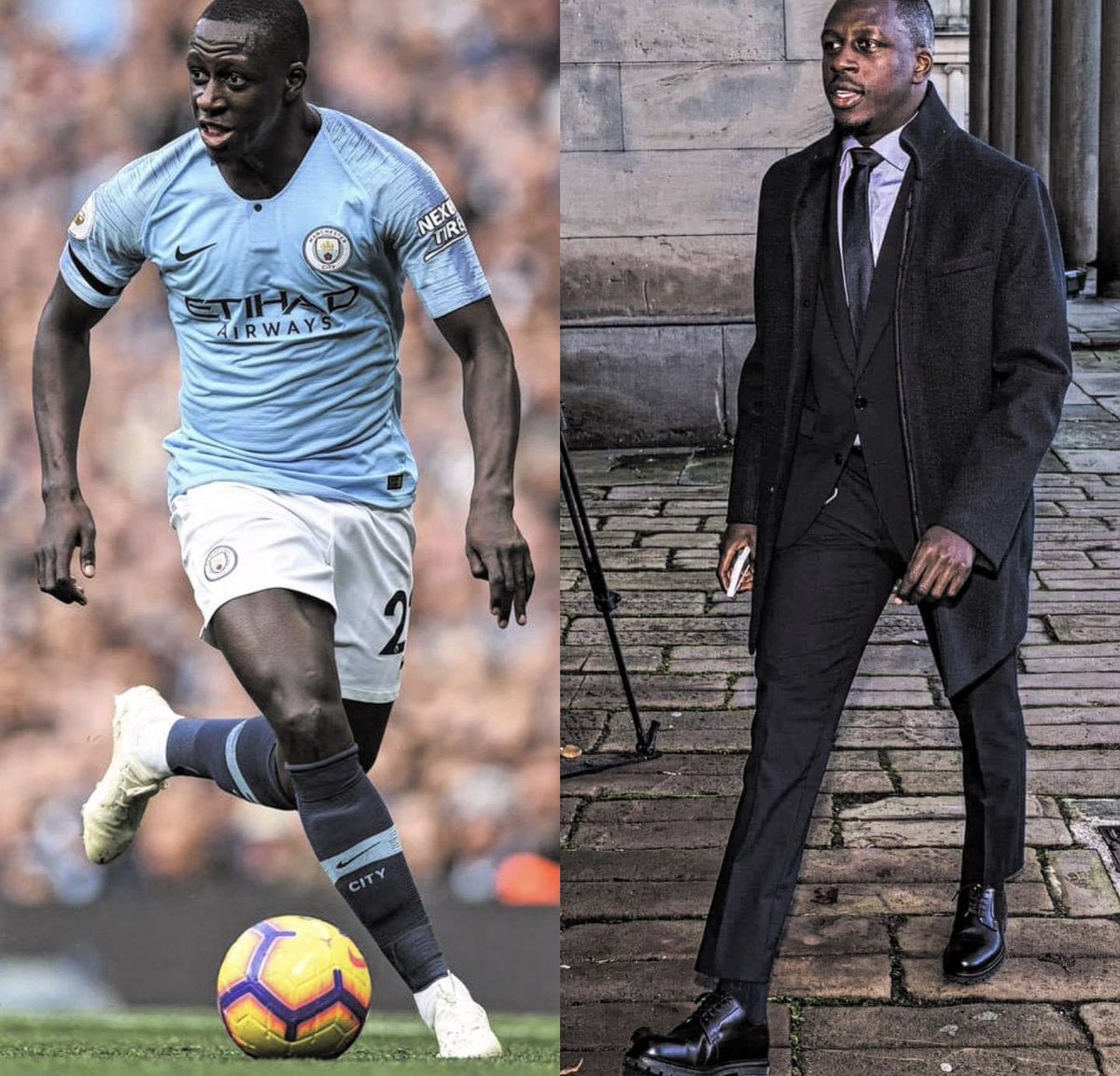 Benjamin Mendy: 'In prison you only do one thing: Think. I had £4 a day, I spent it in the canteen. In my life before, I could have anything I wanted. I learned the value of money. I was sad in prison but I learned a lot of things.'