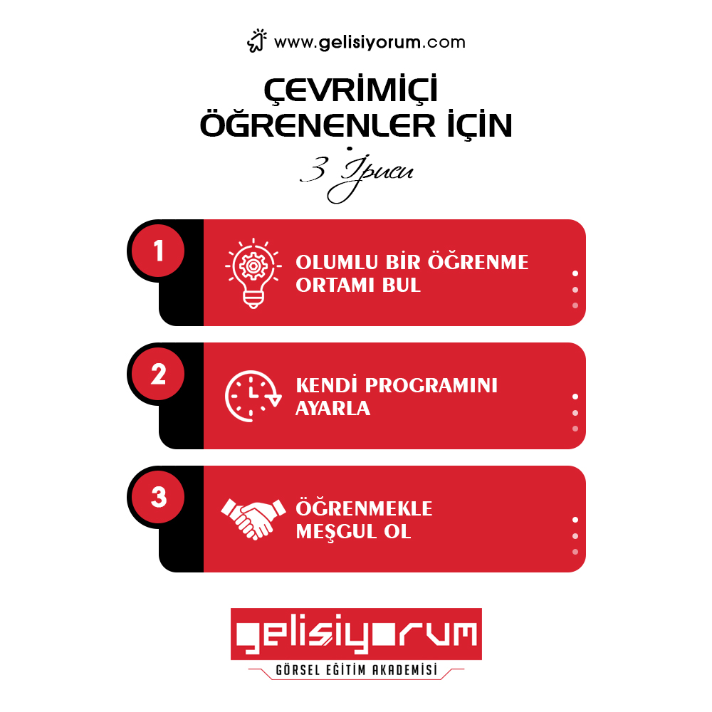 Çevrimiçi Öğrenenler İçin 3 İpucu!