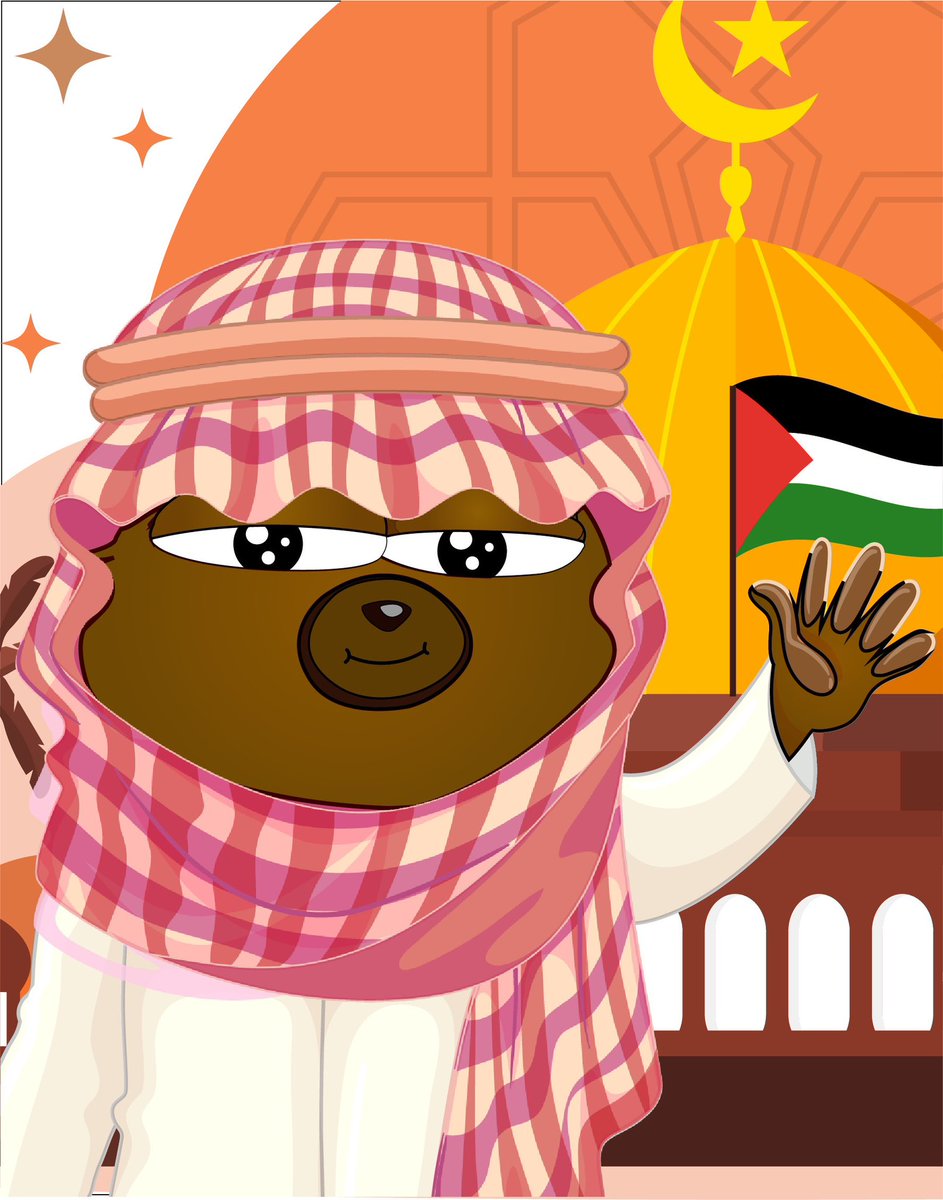 With the purpose of sharing #BOBOCulture- love culture. We create $BOBO wearing traditional cosumes in each country in order to show the respecting the cultural values of each others! 

#BOBO in Palestine traditional costume! 

All for free and everyone can use it. 

<a href="/BOBO_Erc20/">🐻BOBO🐻</a>
