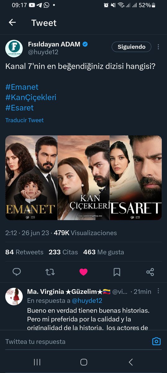 virgimar18's tweet photo. Bueno, no se como se tomará esto! Pero veo tanta similitud aquí porque de la original #Emamet salen estas, no digo que sean malas. Noooo, pero es casi lo mismo!  No se podrá comprara. Nada podrá ser igual aunque los guionistas lo hagan! #Emanet  👑 #HalilİbrahimCeyhan  #NanYam https://t.co/alAJFLSchG
