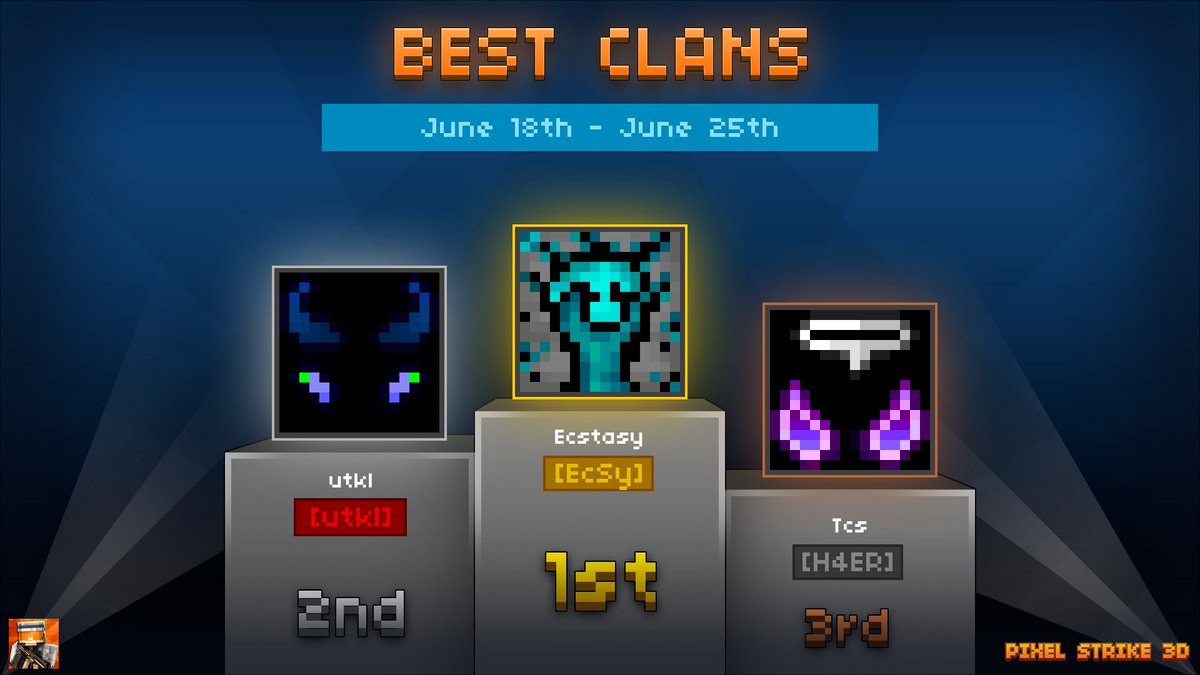 Pixel Strike 3D on Twitter "Congratulations to last week's best clans