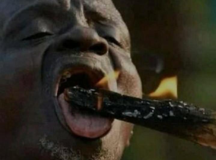 Eat fire or Learn to Speak Swahili 

Ugandans: