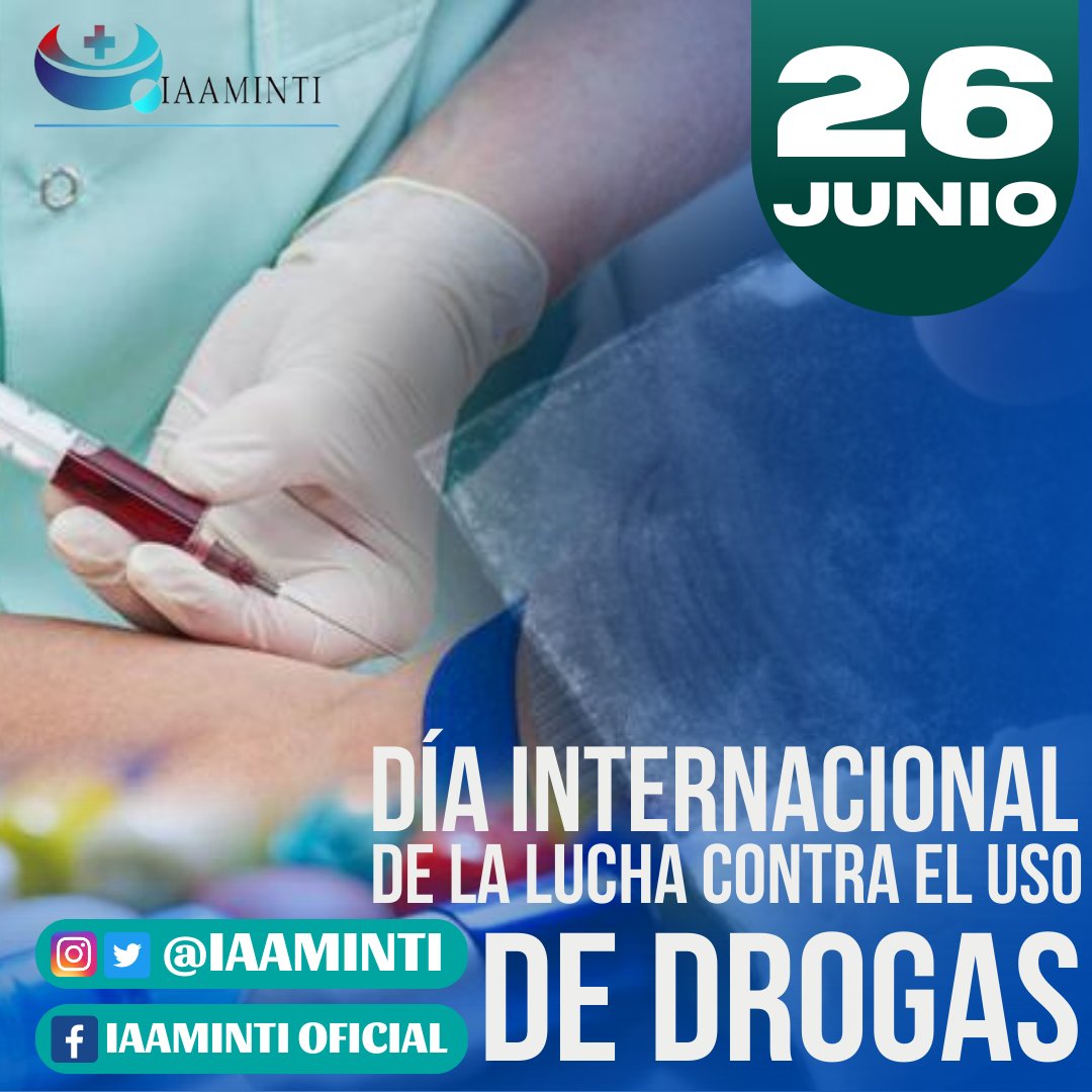 #Efemérides | El 26 de junio se celebra el Día Internacional de la Lucha contra el Uso Indebido y el Tráfico Ilícito de Drogas, con la intención de reforzar la actuación y cooperación para tener una sociedad internacional libre del consumo de drogas.

🫂 ¡Tu salud nos importa!