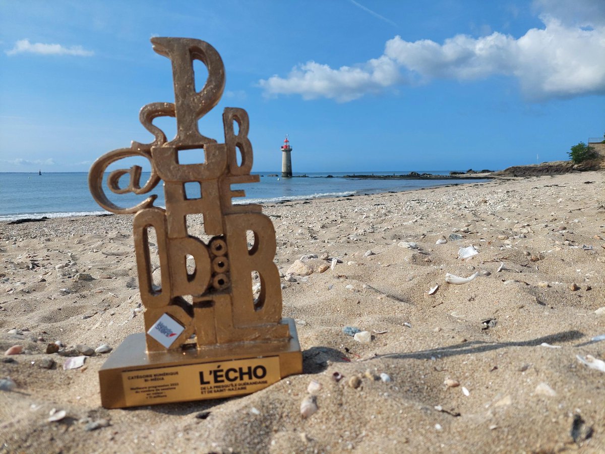 EchoPresquile's tweet image. En cumulant 11 millions de visites en plus sur son site internet en 2022 par rapport à 2021, @EchoPresquile  #guerande #saintnazaire #labaule s'est vu attribuer le 22 juin L'Hebdost@rs, récompensant la meilleure progression parmi les 92 journaux du groupe @publihebdos 🙂 @actufr