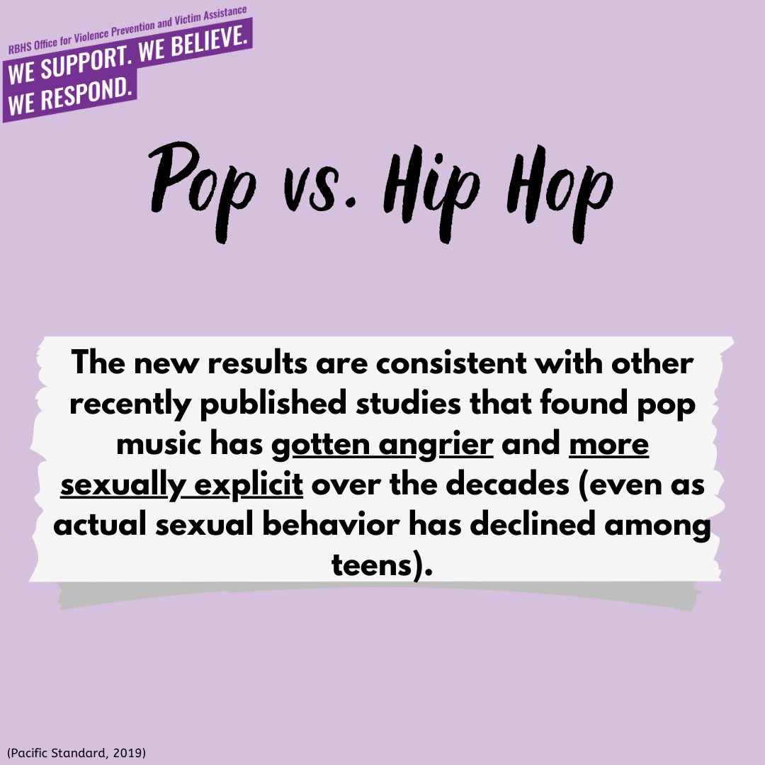 RBHS_VPVA's tweet photo. It is important to recognize that blaming specific music genres for perpetuating violence oversimplifies a complex issue. While specific genres may contain explicit or aggressive lyrics, it is crucial to remember that music is not the sole cause of violence. https://t.co/UfVAfvpR6A