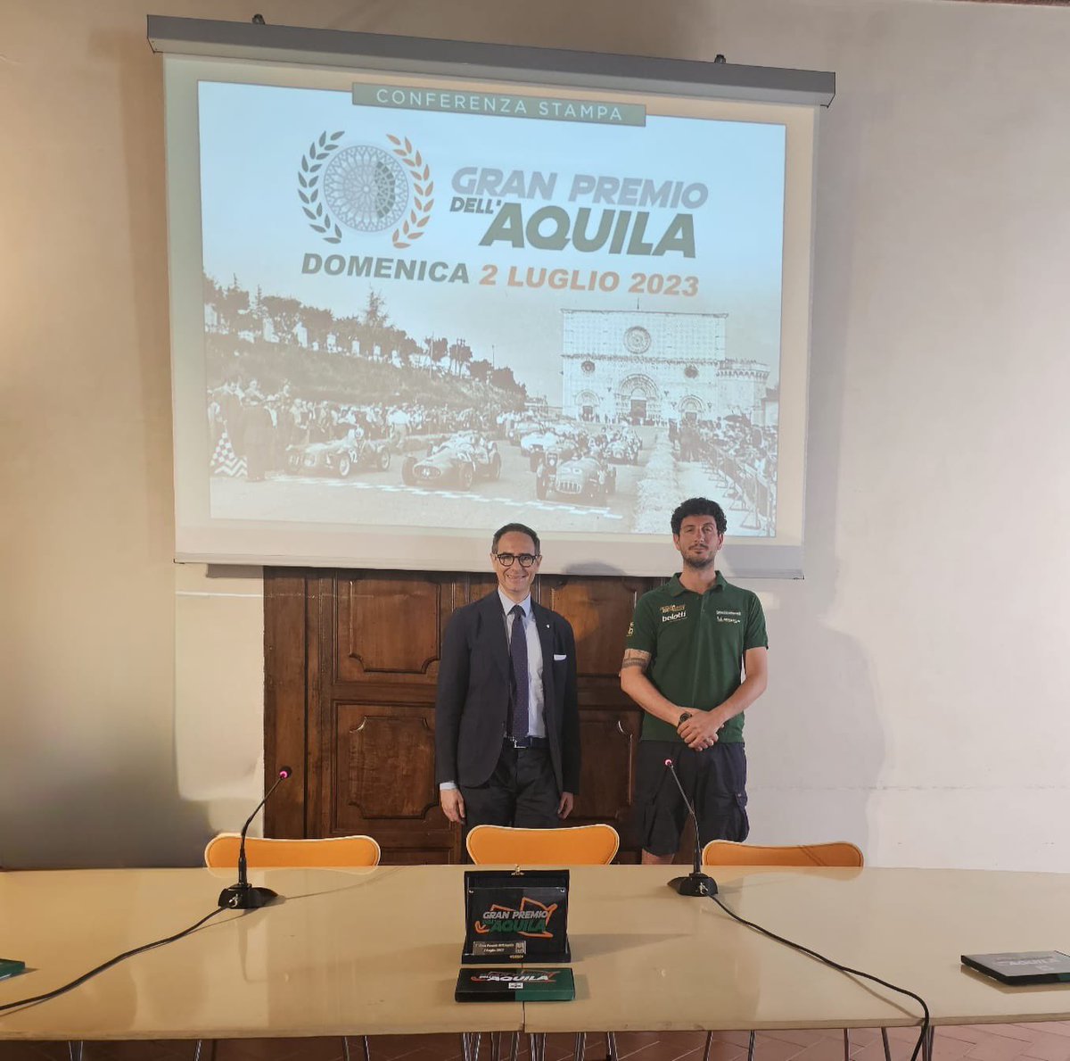 Domenica prossima #2luglio, a Collemaggio, si svolgerà il “Gran Premio dell’Aquila”, la manifestazione automobilistica presentata oggi in Municipio
