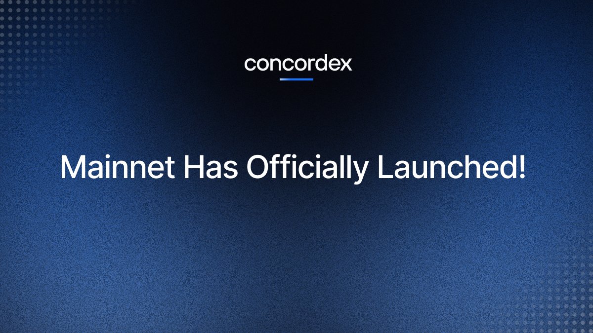 Concordex (@concordexlabs) on Twitter photo We are excited to announce that the @ConcordexLabs Mainnet has officially launched on <a href="/ConcordiumNet/">Concordium</a> 🏛️🍾 We are excited to announce that the @ConcordexLabs Mainnet has officially launched on <a href="/ConcordiumNet/">Concordium</a> 🏛️🍾