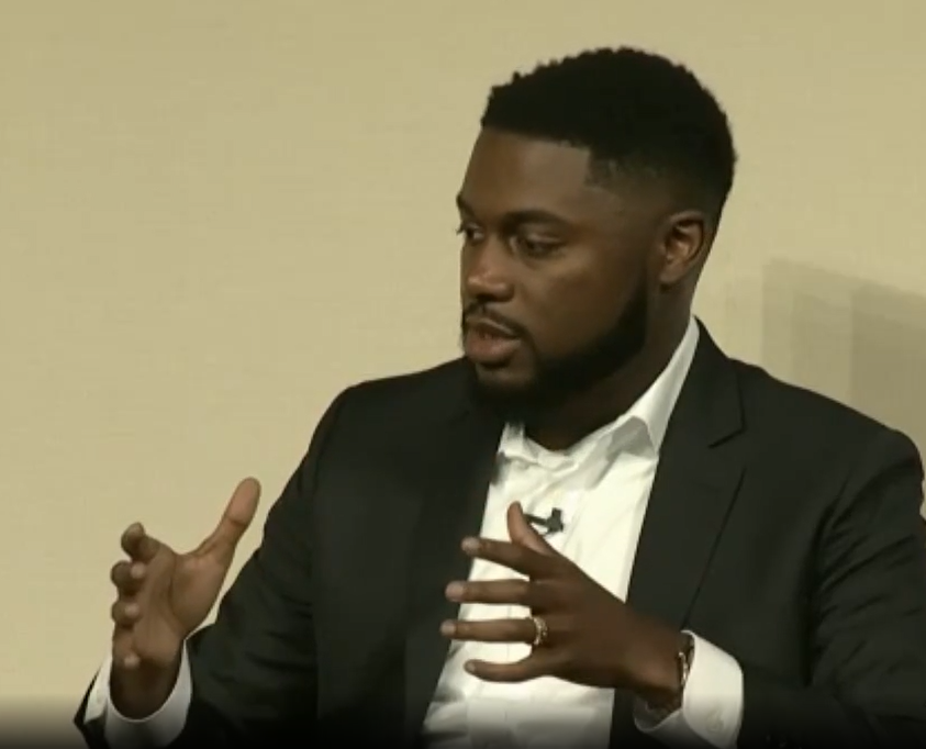 SAS' Justin Ferguson discussed the state of AI accountability during #IoTSlam #AI Models &amp; Trust Panel.  Due to the real time nature of #IoT, experts must work with regulators to create true accountability, but global standards seem to out on the horizon.  sas.com/iotsolutions