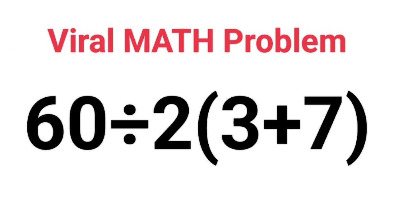 Math Problem With Answer
