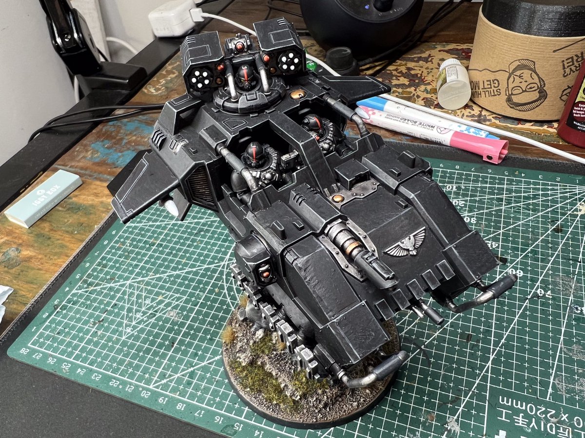 HoodedBuddhist's tweet photo. A couple of light vehicle reinforcements for my 40K Consecrators (Dark Angel successors). Hoping to give these a run-out this weekend against some Necrons ๐ค
#WarhammerCommunity #Consecrators #40K https://t.co/L0vZKxGg4l