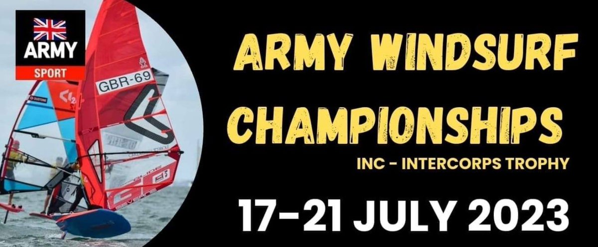 Army Windsurfing Champs - POC Nik Barnes, nicholas.barnes307@mod.gov.uk. <a href="/ArmySportASCB/">Army Sport</a>