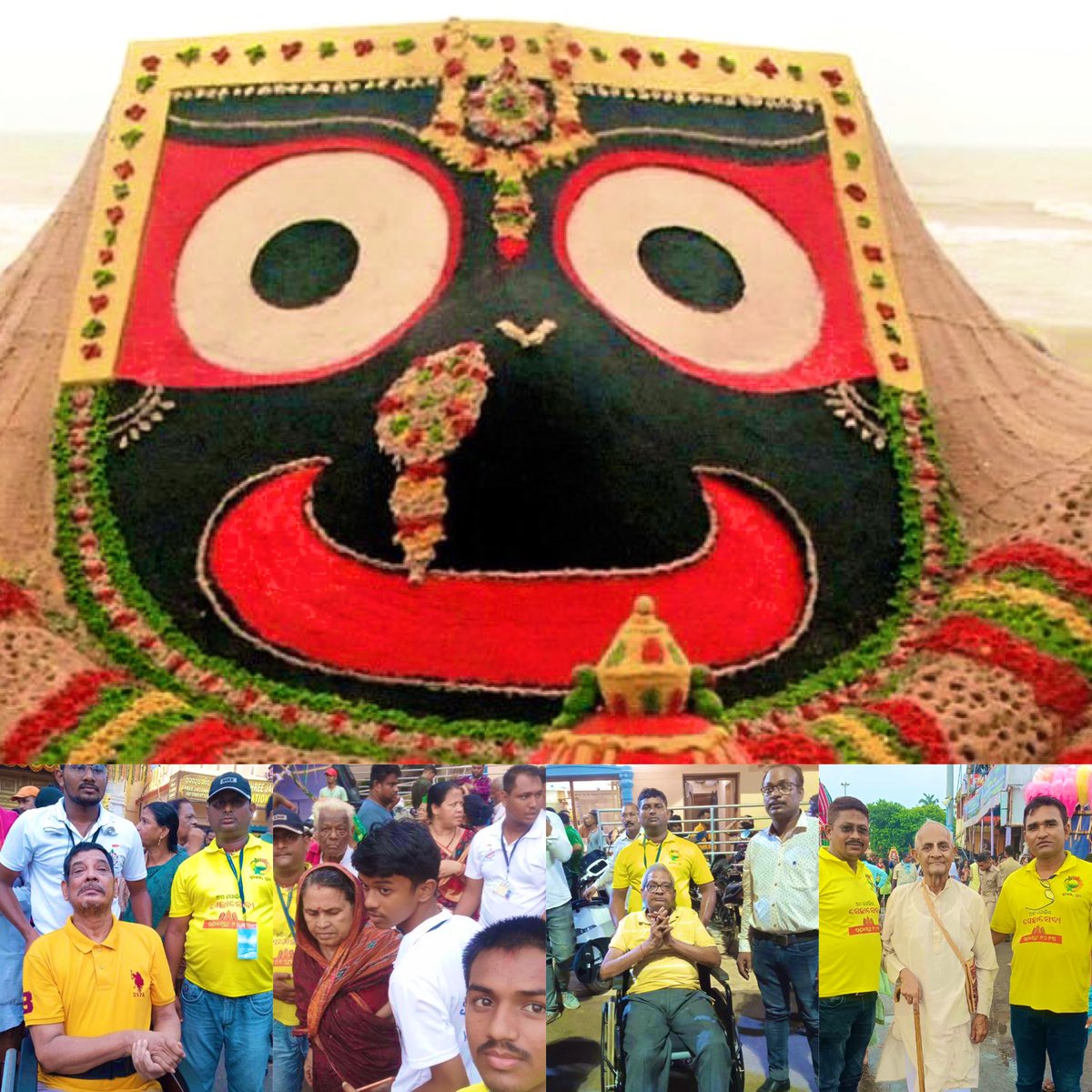 Jai Jagannath…🙏
We salute @odisha_police @SPPuri1 for the great initiative for elderly and specially abled devotees by helping them to get a glimpse of the deities  on this #RathaJatra 🙏