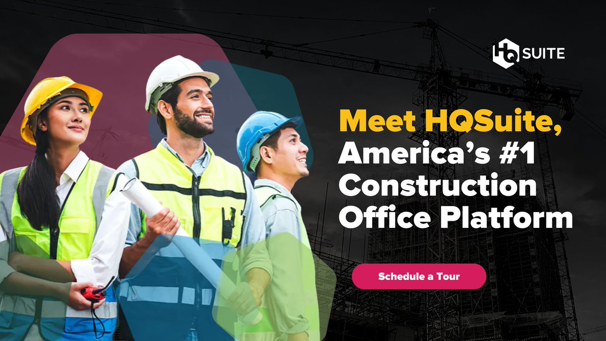 Meet HQSuite, Foundation Software's collection of #construction apps designed to connect your field and office including project management, digital takeoff and estimating, job cost reporting and more!

Learn more: myhqsuite.com/?&utm_source=t…