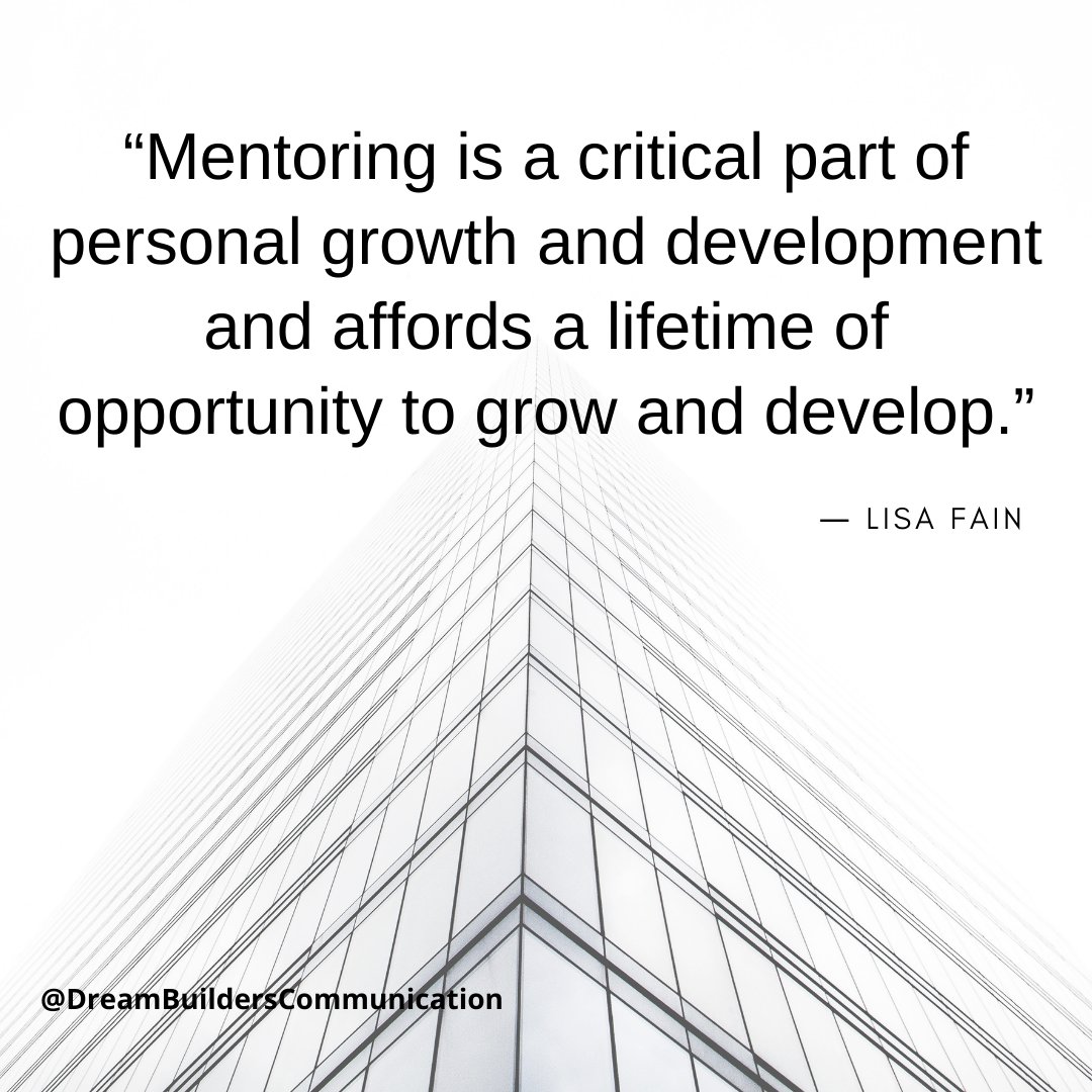 DBCommunication's tweet photo. “Mentoring is a critical part of personal growth and development and affords a lifetime of opportunity to grow and develop.”
― Lisa Fain
#inspirational #choice #dbc #leadership #quotes #positivity #mentalhealth #development #success #successfulmind #happiness #inspirational https://t.co/n1joNPnIHo