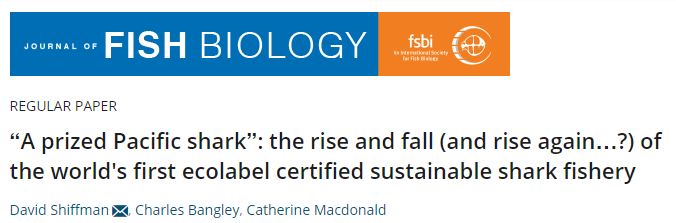 New paper! @SpinyDag @Dr_Catmac and I spent two weeks in coastal BC interviewing stakeholders and experts about the fate of the world's first certified sustainable shark fishery. Paper: onlinelibrary.wiley.com/doi/10.1111/jf…