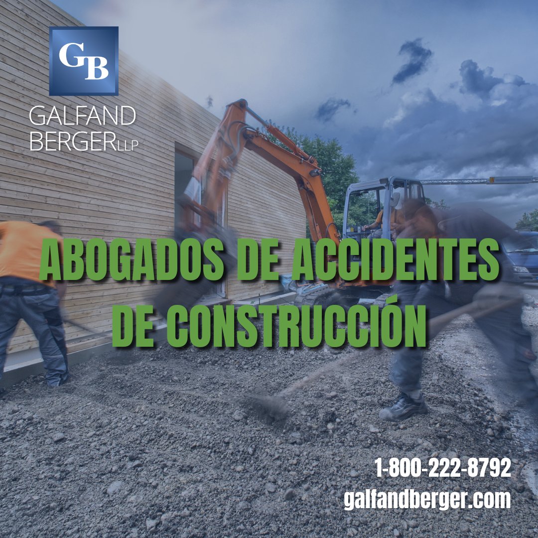 Si se lesionó en un accidente de construcción en el trabajo, nuestros abogados de compensación laboral de Filadelfia están aquí para ayudarlo. Llámenos al 800-222-8792 para una consulta gratuita hoy.

#GalfandBergerLLP #BilingualLawFirm #PhilaLawFirm #ConsejoLegal #Filadelfia