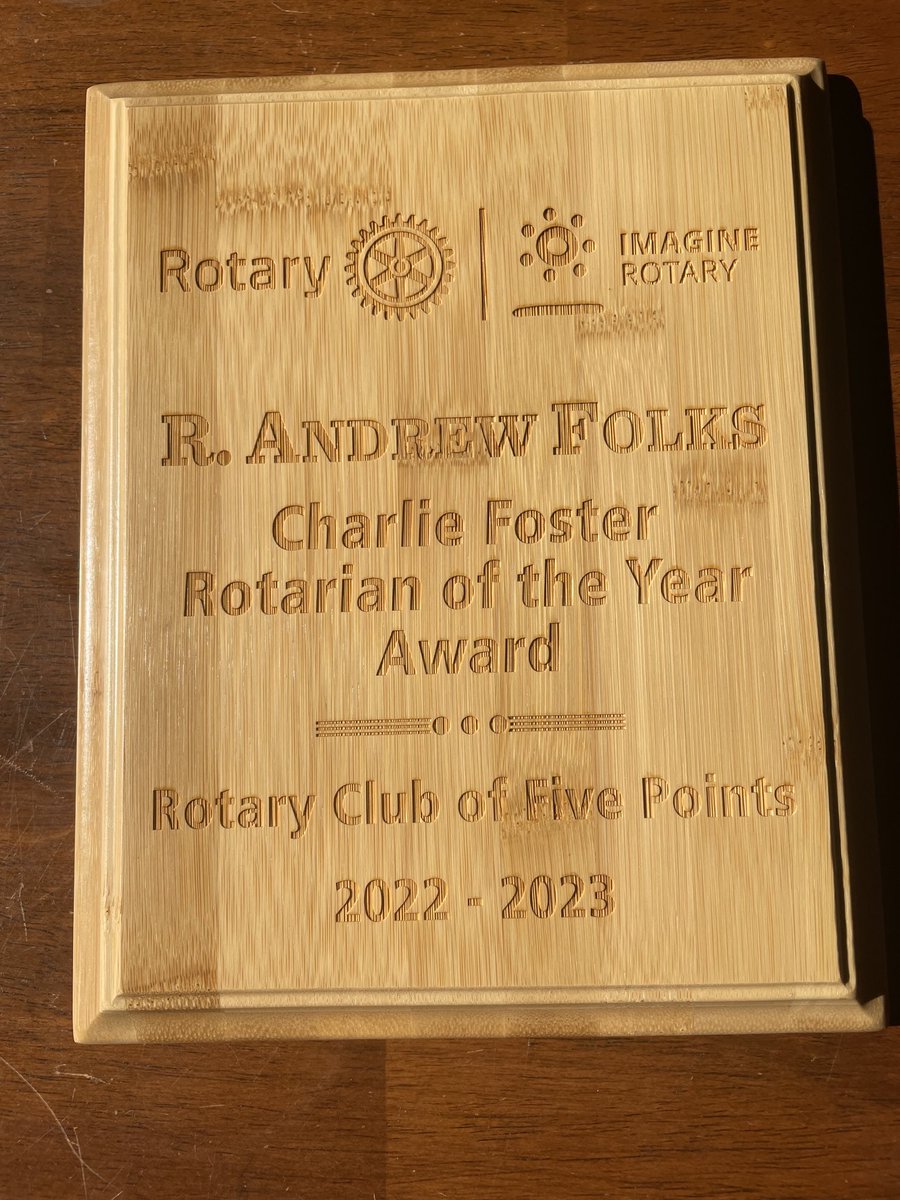 scandrewfolks's tweet photo. So honored to be named Rotarian of the Year! Special thanks to ⁦@SCpowerteam⁩, &amp; the electric co-ops, for supporting me in Rotary &amp; emphasizing service to community!! https://t.co/Dr3MymAypF