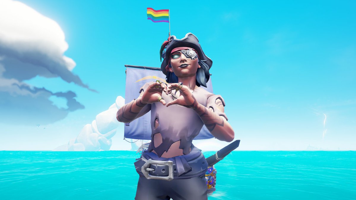 The amount of people that tell me to lower my Pride flag in Sea of Thieves. YOU are the Marines. YOU are the people that oppress those that live freely & true to themselves. 
The Pride flag is the most Pirate thing you can fly, and I'll never ever lower it!!!!!!!!!!!!!!!!!!!