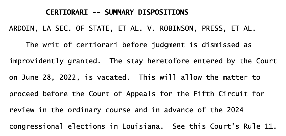 Democracy Docket on Twitter "BREAKING U.S. Supreme Court blocks