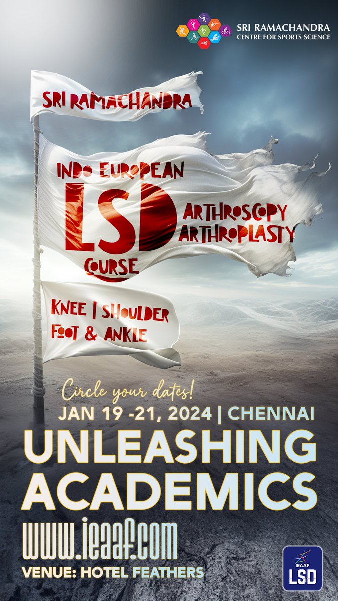 Save the date! IEAAF is hosting an insightful LSD course January 19-21, 2024. Join esteemed academics as they delve into the realms of knee, shoulder, foot & ankle. updates on ieaaf.com  #IEAAF #LSDcourse #Arthroscopy #Arthroplasty #Knee #Shoulder #Foot #Ankle