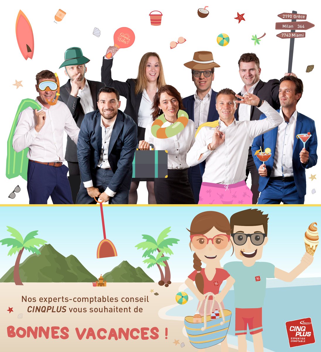 cinqplusexperts's tweet photo. Parce qu'on les attend tous avec grande impatience et qu'on les mérite 🤭, nos #ExpertsComptables #conseil CINQPLUS vous souhaitent de bonnes vacances ! ✈️☀️⛰

🏝À noter🏝 Pendant la période estivale, CINQPLUS reste ouvert et à vos côtés pour vous accompagner dans vos projets 🥰 https://t.co/nPRpSyaBno