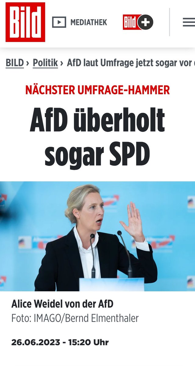 Wer #Sonneberg noch nicht verkraftet hat, sollte jetzt schnell weiterscrollen! 😎
Die #AfD überholt die zahnlose #SPD.