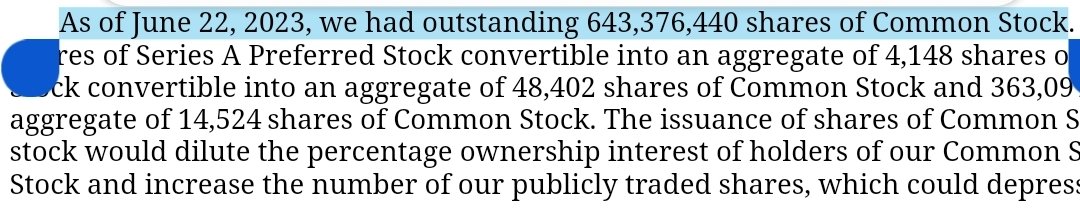 There it is!

Current $MULN Outstanding Shares at 643,376,440! BAM! #MULN 

sec.gov/Archives/edgar…