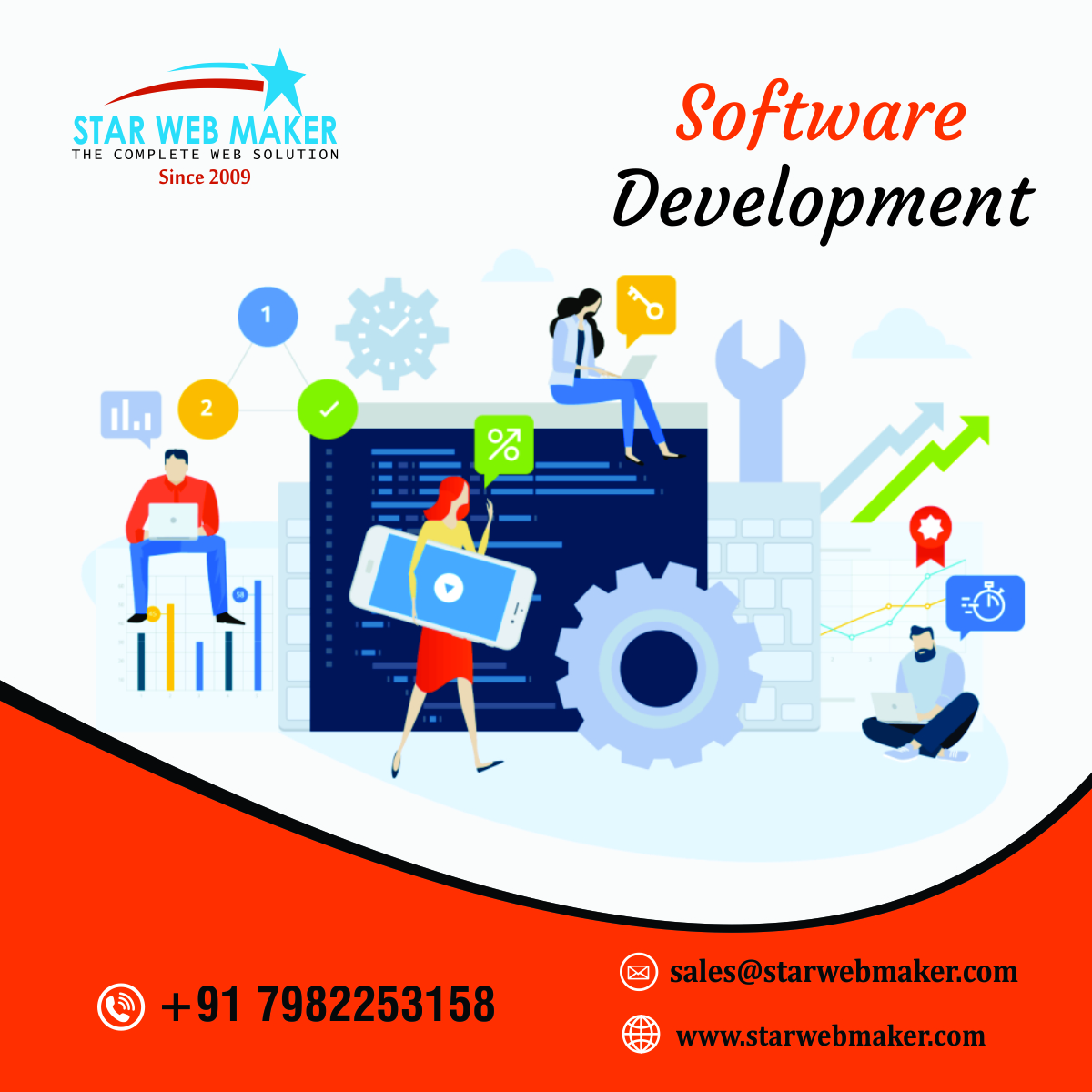 StarWebMaker2's tweet image. #Star_Web_Maker is a #software_development_company in #India that offers a wide range of services, including #web_development, #mobile_development, and enterprise #software_development. We have a team of experienced developers who are experts in a variety of programming languages