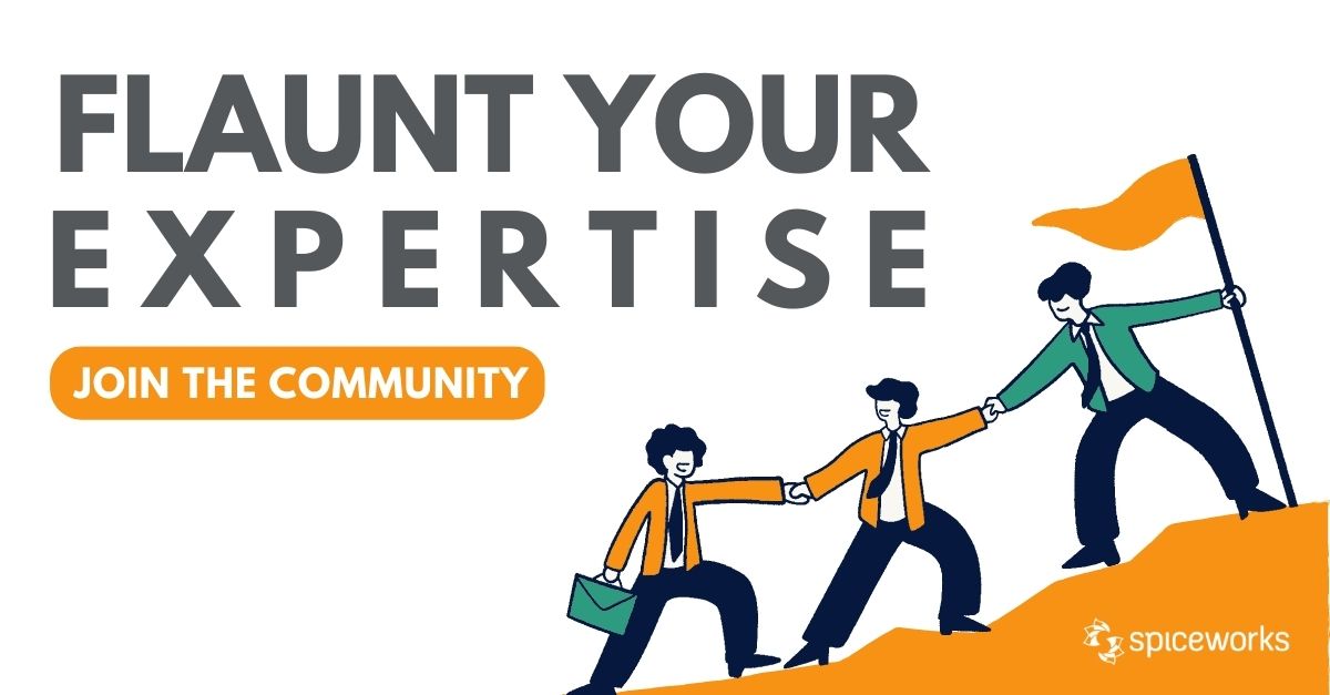 Spiceworks's tweet image. Join the #Spiceworks IT community and flaunt your tech expertise!
Answer tech-related questions and show off your skills to the world. 
Let&apos;s simplify the IT workday together! 
#FlauntYourExpertise #JoinTheCommunity #ITpros
community.spiceworks.com/?utm_source=sw…