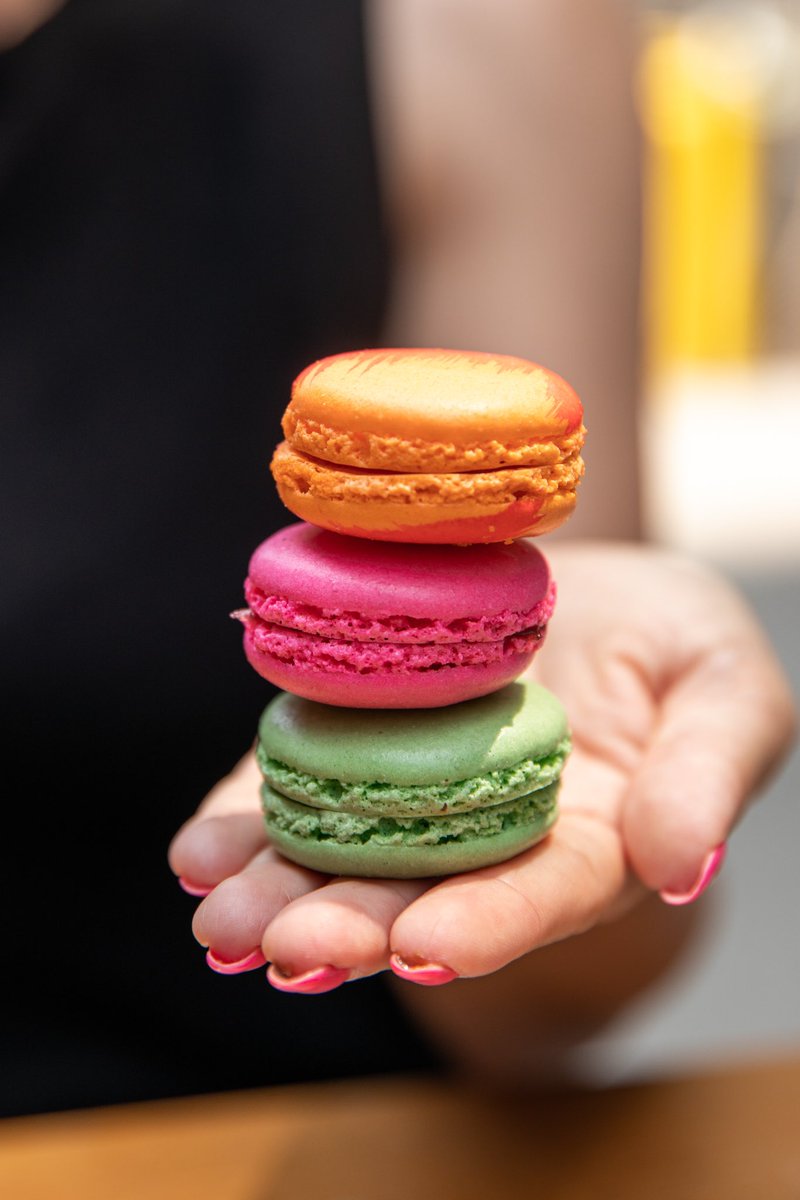 Macaroon stack > email stack. Kick off the work week with a little treat. @BarSuzetteNYC