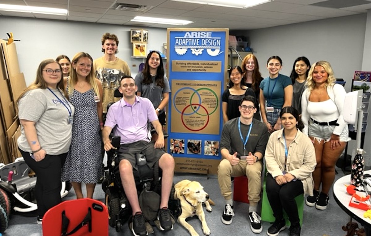 Jump Into Healthcare completed week 2 at ARISE Adaptive Design--part of a 5 week immersion in the health professions! 12 participants selected from applicants from local colleges are being exposed to a wide range of professions, clinical settings & technology. #HealthProfessions