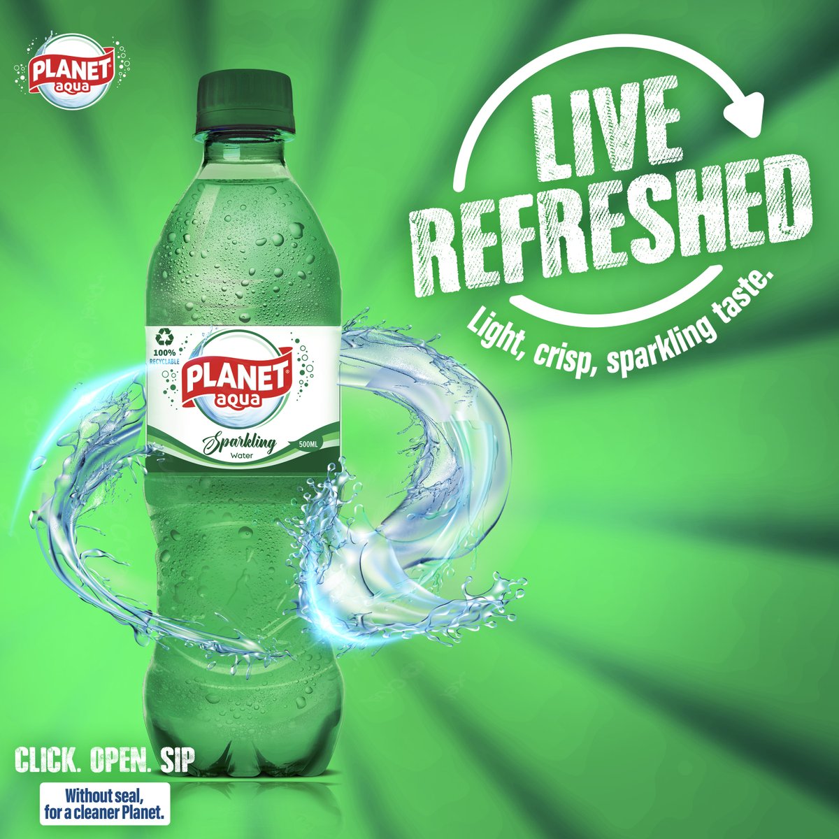 Fizzy hydration with no added calories, introducing Planet Aqua Sparkling Water, just #LiveRefreshed

#WaterAtItsPurest #SparklingWater