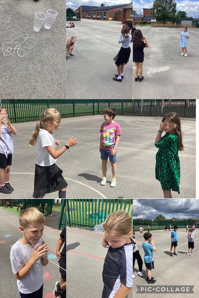 Year 4 have had great fun making walkie-talkies out of cups and string. We learnt that the vibrations we make get caught in the first cup, travel down the string into the second cup and into our ear!