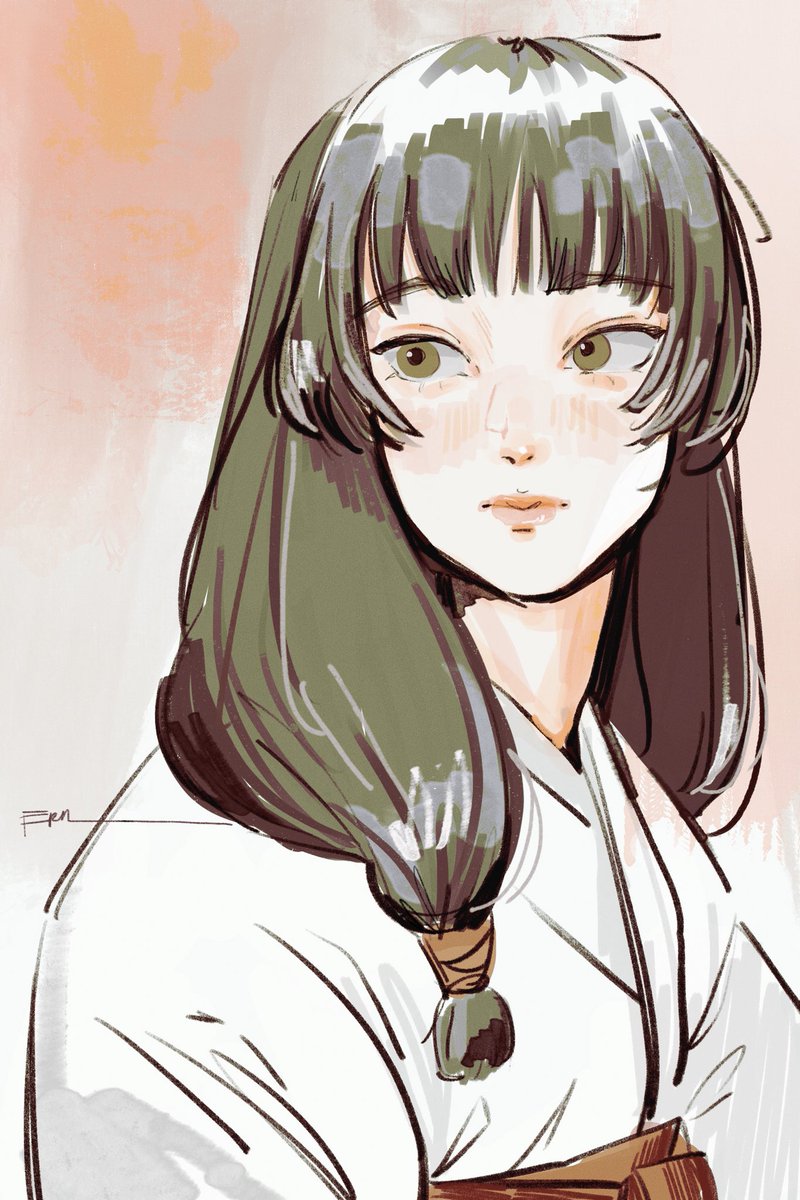 e_ru_____'s tweet photo. A girl from the Iori clan with a cursed technique sought by the powerful #庵歌姫 #JJK https://t.co/rj2QPY3XRQ