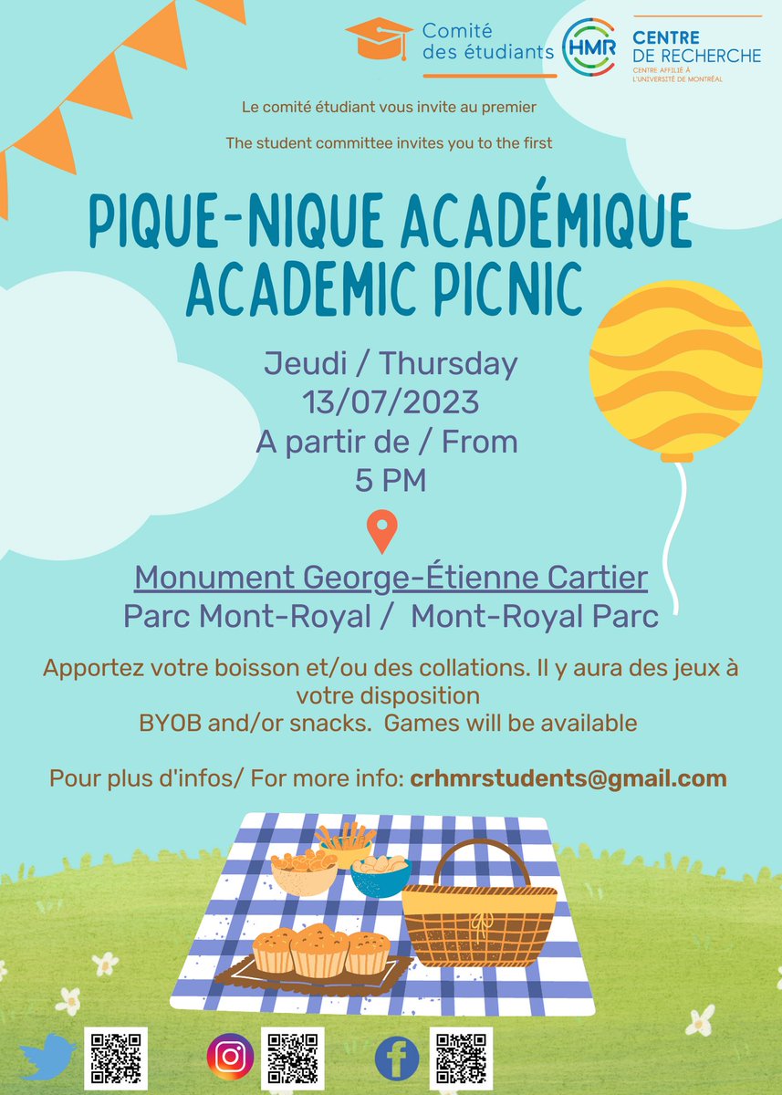 🚨🚨🚨🚨🚨🚨
Vous êtes invités jeudi le 13 juillet au parc Mont-Royal. 

Join us on Thursday July 13th in Parc Mont-Royal. (1/5)