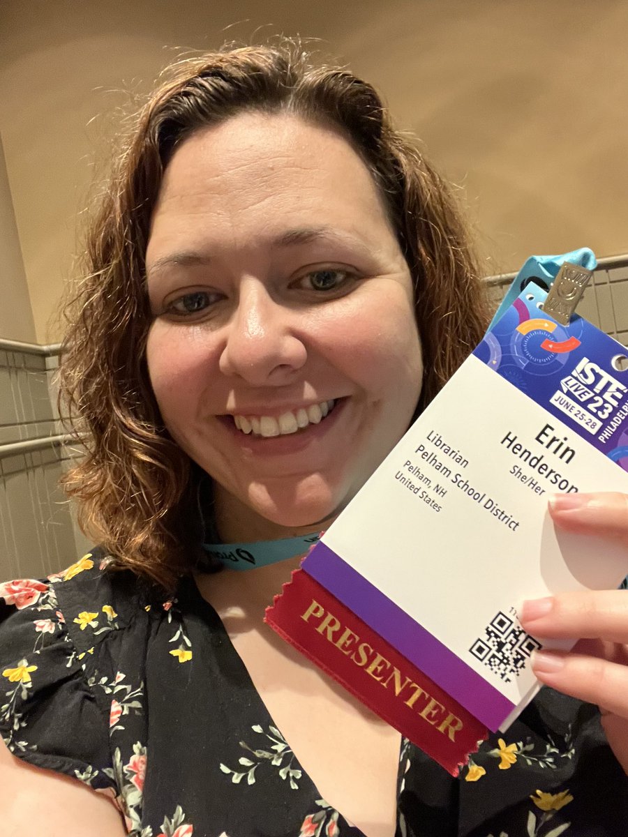 At #ISTELive! Just listened to @DianaLRendina great session on makerspace! Are any of my librarian Twitter peeps here!? Say hi!