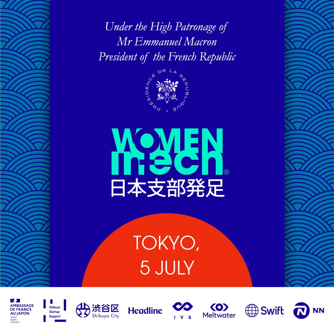 We are so excited to announce that we will be launching our Women in Tech® Japan Chapter Under the High Patronage of Mr Emmanuel Macron, President of the French Republic. Link: lnkd.in/ezhAdg6q #WomenInTech #JapanChapterLaunch #DiversityandInclusion#TechEmpowerment