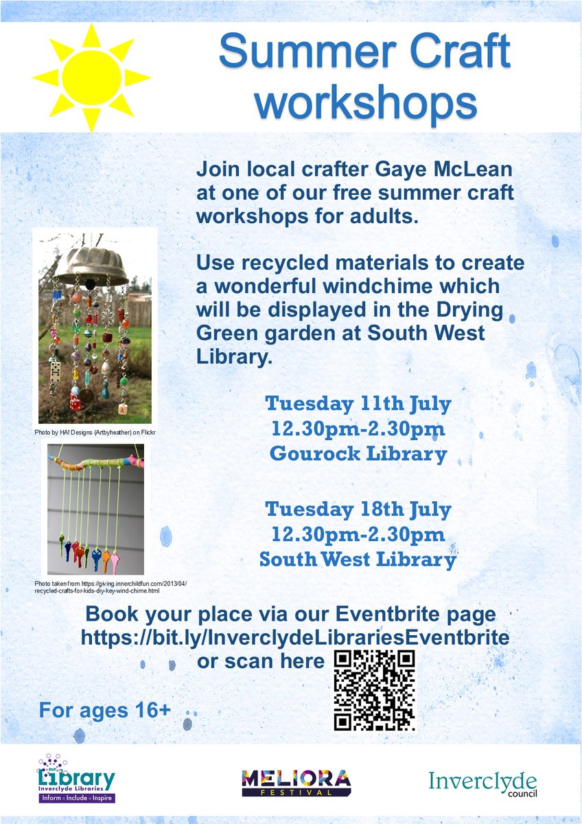 Free summer activity for adults!  <a href="/CVSInverclyde/">CVS Inverclyde</a> #socialprescribing