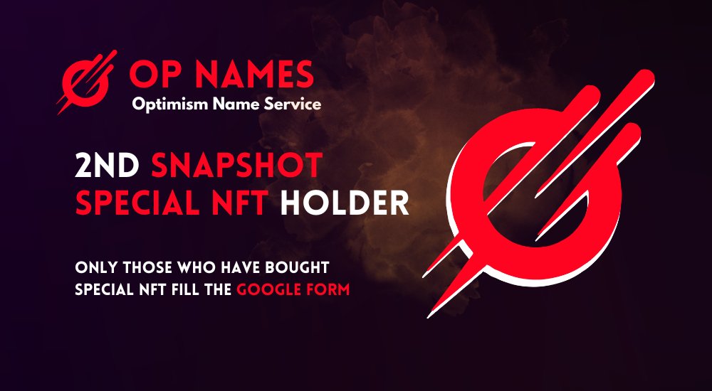 OP Names - Optimism Name Service (ONS) tweet media