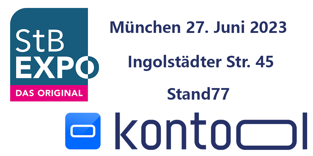 🟦kontool auf der StB EXPO in München - Kommen sie bei uns am Stand 77 vorbei!

Hier bekommen Sie noch Tickets:
👉 stb-expo.de/muenchen.html

<a href="/kontool_kantiko/">kontool by kantiko</a> @stbexpo
#kontool_kantiko #münchen #stbexpo #digitalisierung #steuerberater #steuerberatung