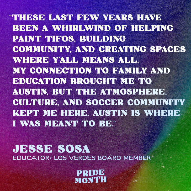AustinFC's tweet photo. Helping to create and share a space welcome to all.

For @MeStarSosa, Austin’s soccer community has made the 512 home. 💚