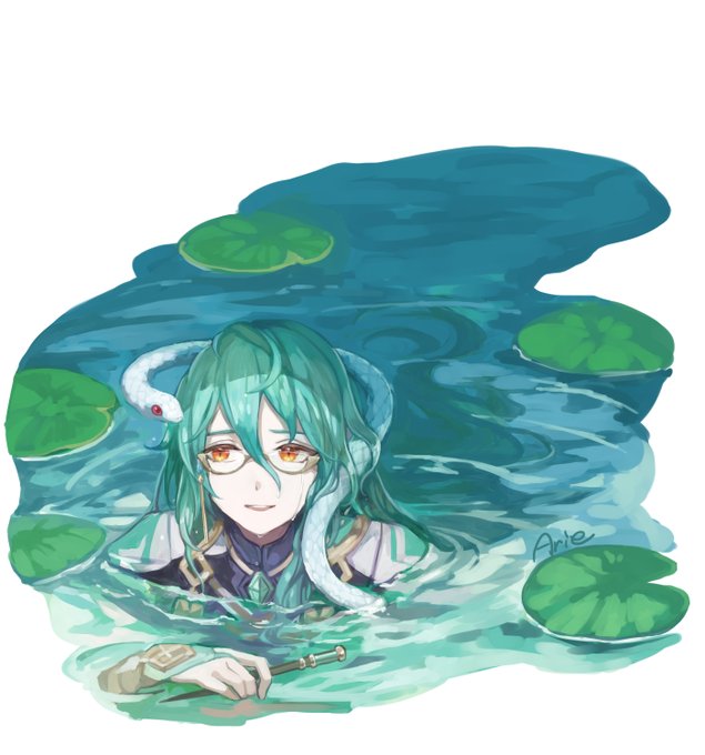「green hair snake」 illustration images(Latest)｜2pages