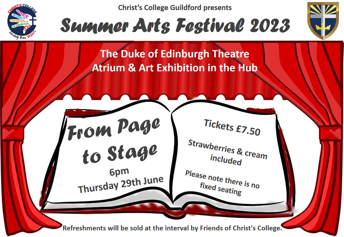 Tickets for the SUMMER ARTS FESTIVAL available on Wisepay / Shop / Event Tickets