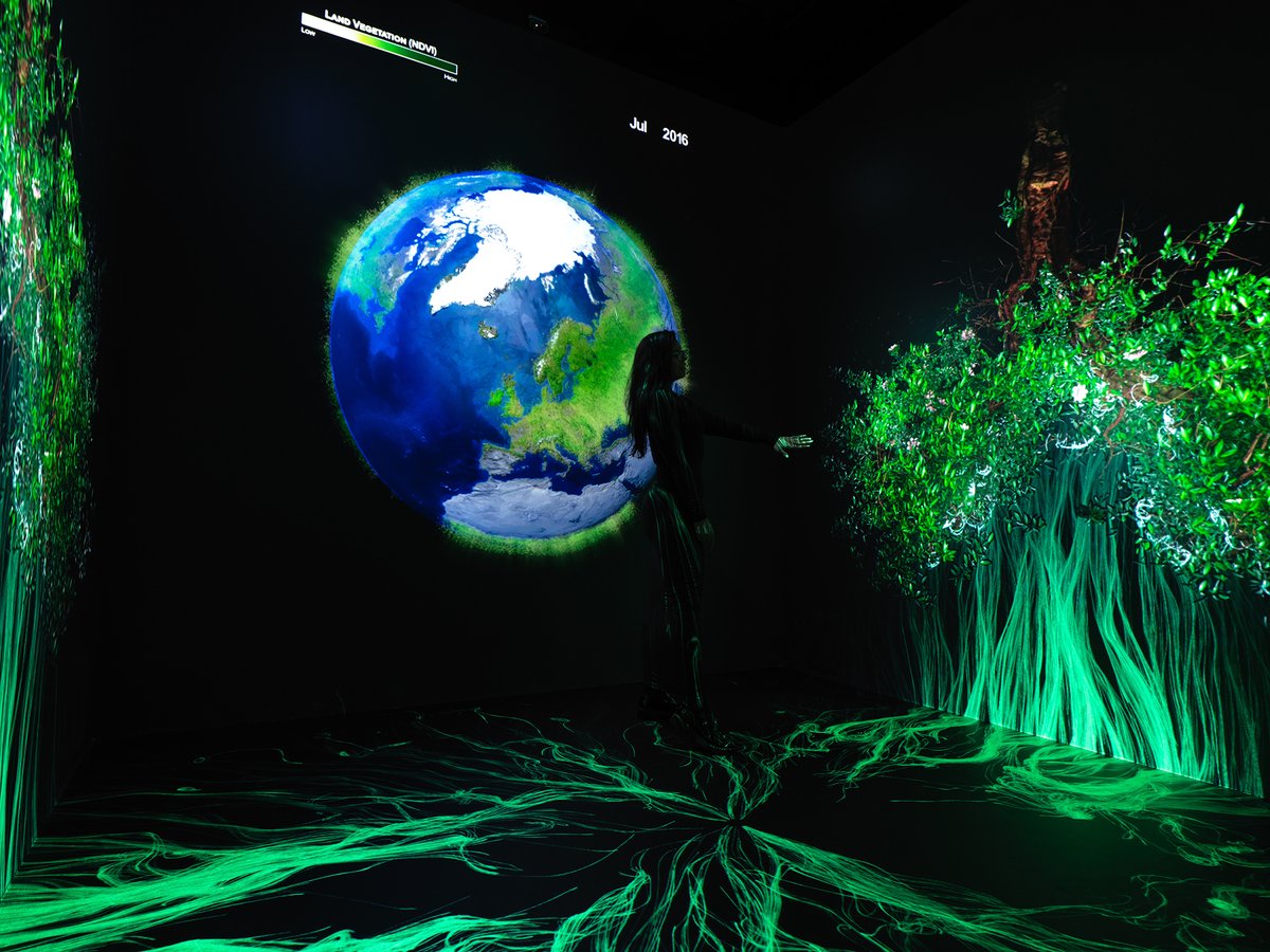 NASAEarth's tweet photo. NASA’s Earth Information Center is now open to the public! 🚨🌎

Visit @nasa in downtown Washington, D.C. to see what we’re learning about our home planet in our new Earth science exhibit and immersive experience. https://t.co/WtP1r0ykes https://t.co/ueKH4zAT6n