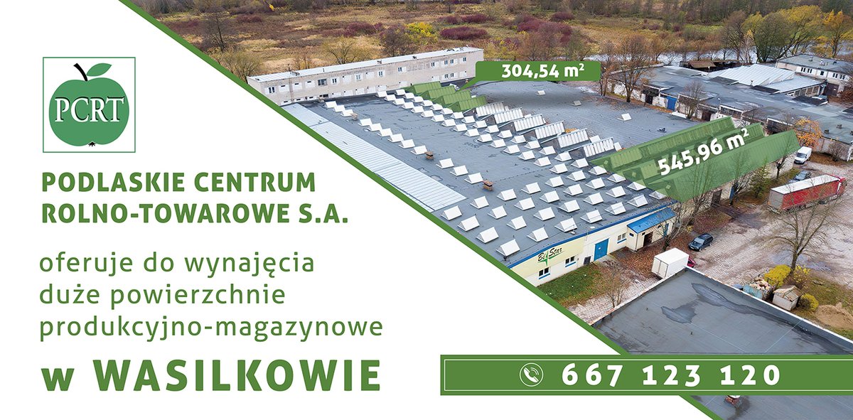 GieldaAndersa's tweet photo. Do wynajęcia duże powierzchnie produkcyjno-magazynowe w WASILKOWIE przy ul. Nadrzecznej 22: 
- pow. 304,54 m2 z rampą załadunkową
- pow. 545,96 m2
Z nami rozwiniesz swój biznes :) Zadzwoń - kom: 667-123-120

#wynajem #nieruchomości #powierzchniadowynajęcia  #produkcja #magazyn https://t.co/TPRzqDAb8I