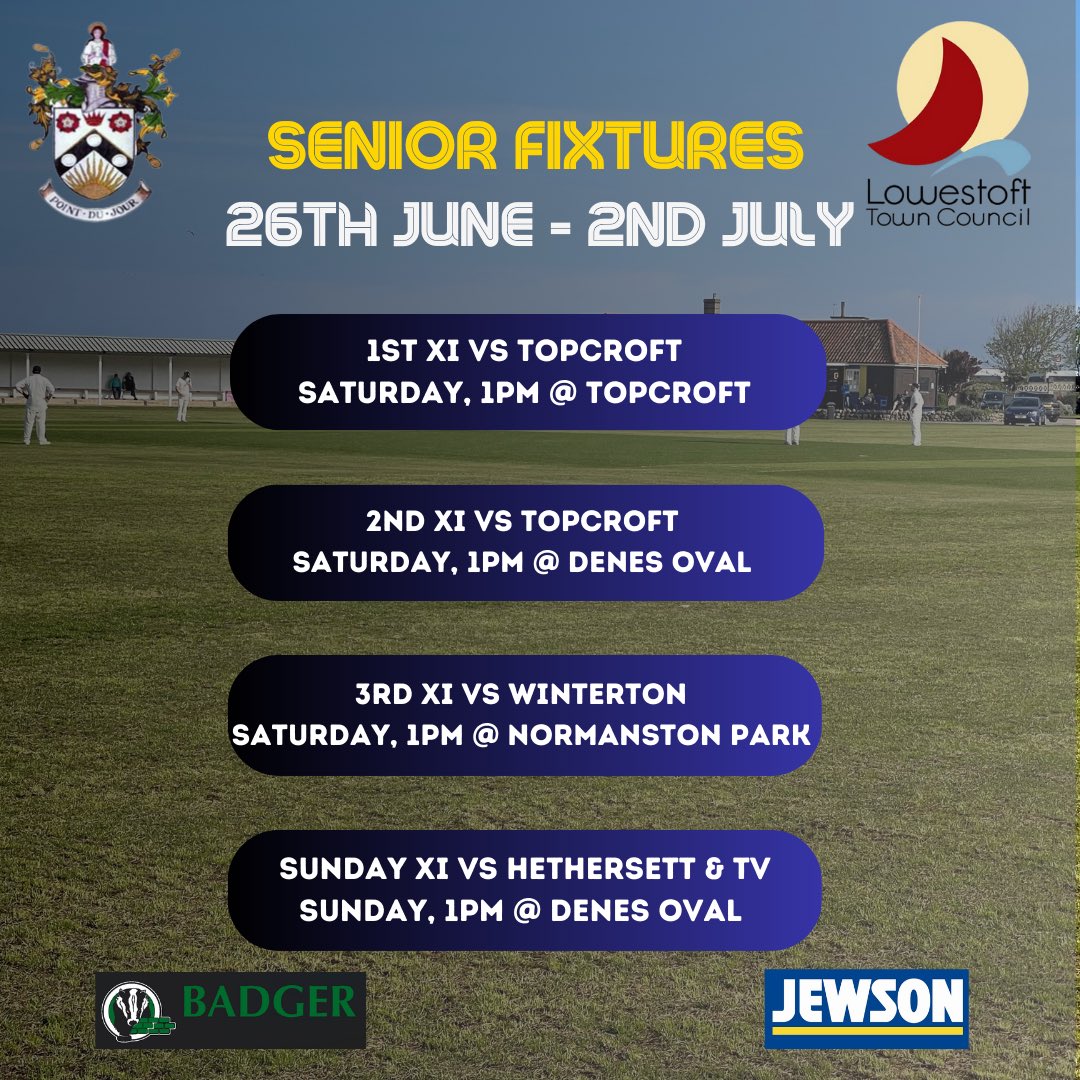 🏏Upcoming Fixtures🏏