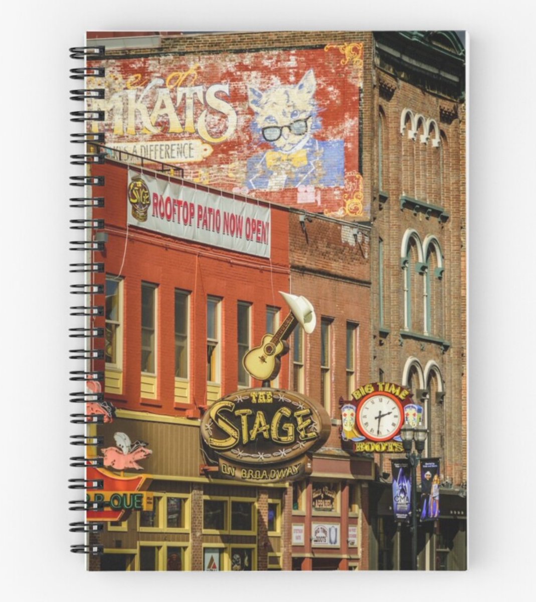 Honky Tonk Row - Nashville TN by Debra Martz In #Nashville it's all about the music and the boots! Great #music venues and GREAT #Signs and murals, too!! 

#RBandMe #RedbubbleShop #FindYourThing

GET-IT-HERE: Spiral Notebook buff.ly/3UcHlRv 

#BuyIntoArt #rtArtBoost