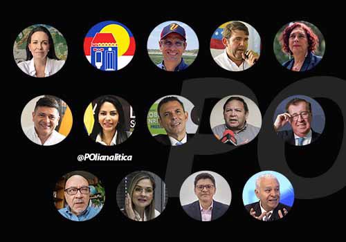 🗳️ 14 precandidatos se medirán en las primarias opositoras.

¿Por cuál votarás? 👀

🟣 María Corina
🔵 Manuel Rosales
🟡 Capriles
⚪️ Prosperi
🟤 Tamara Adrián
🟠 Superlano
🔵 Delsa Solorzano
🟢 Roberto Enríquez
🟤 Andrés Velásquez
🟢 Pérez Vivas
⚫️ Caleca
⚫️ Gloria Pinho
🟤 César