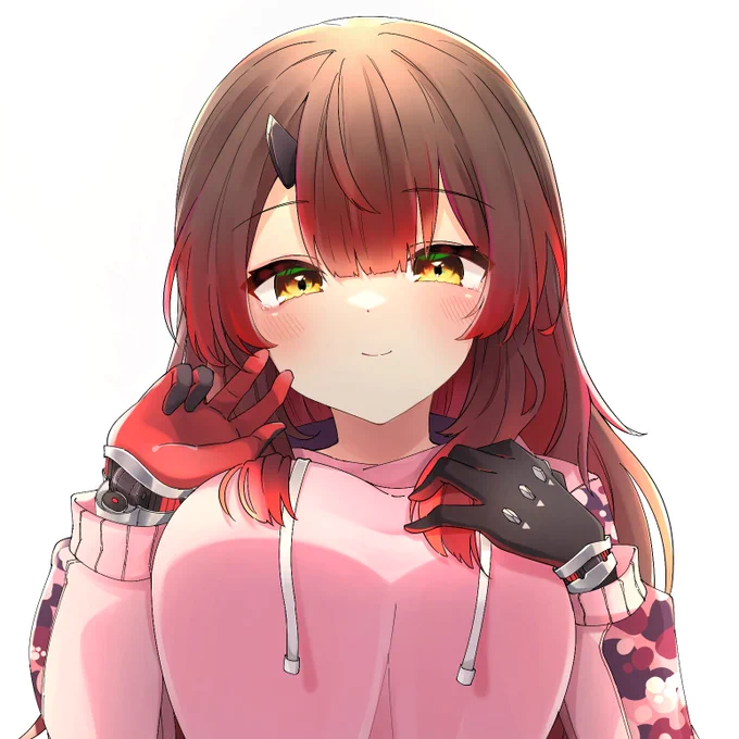 #ほっぺの斜線は可愛い  正直一番描いてて楽しい所です